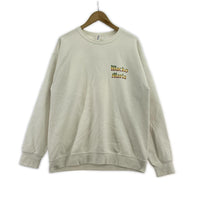 スウェット L 白 JERZEES バックプリント L ホワイト