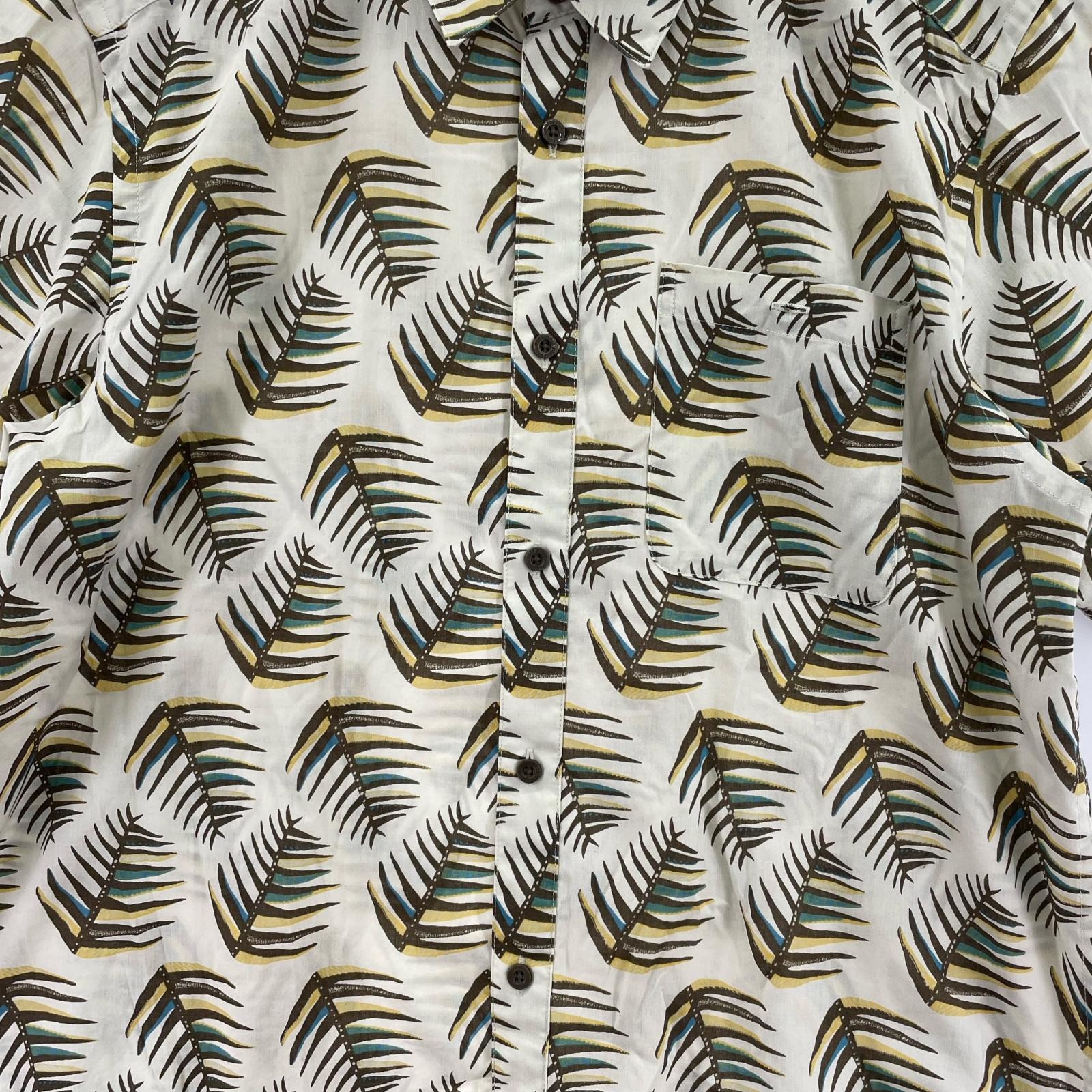半袖シャツ S/Sリーフ柄シャツ (L) L