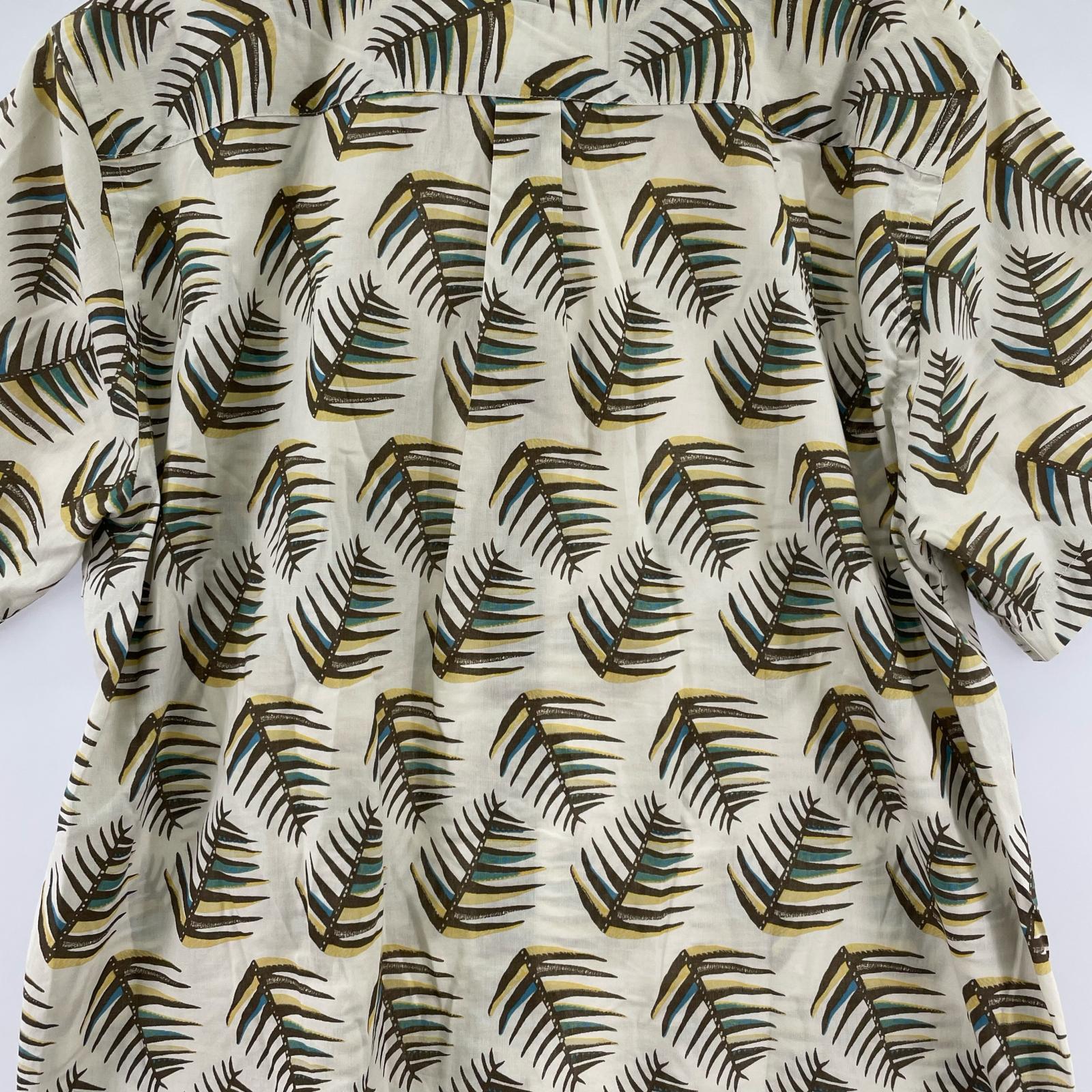 半袖シャツ S/Sリーフ柄シャツ (L) L