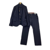 セットアップ HOMME PLUS EVER GREEN スーツセットアップ 紺 AD2005 ネイビー