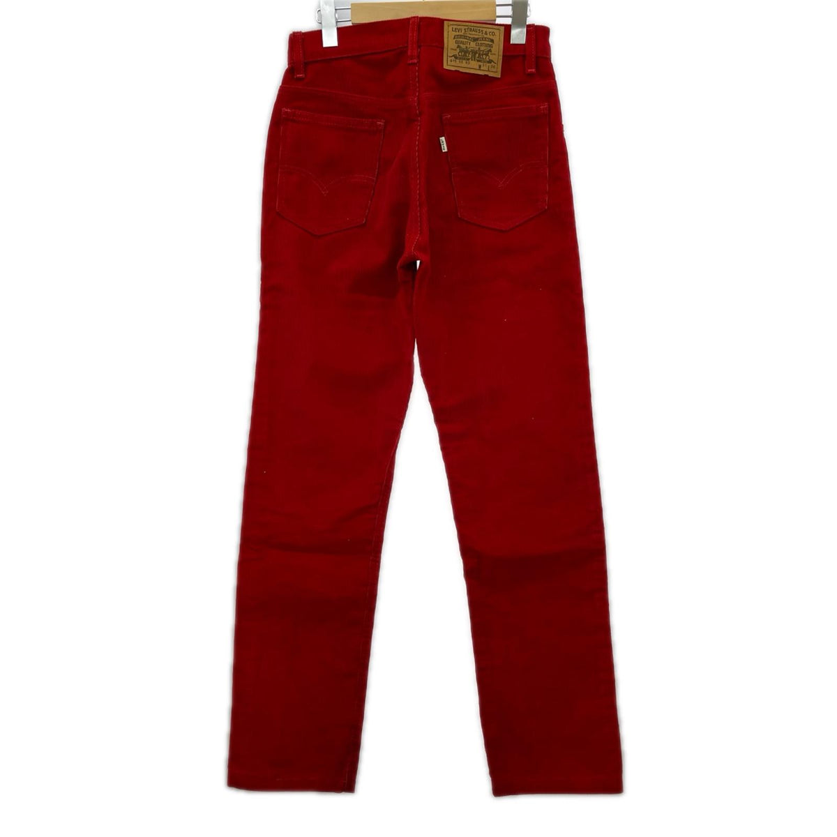 パンツ 90s フランス製 615 コーデュロイ 赤 レッド