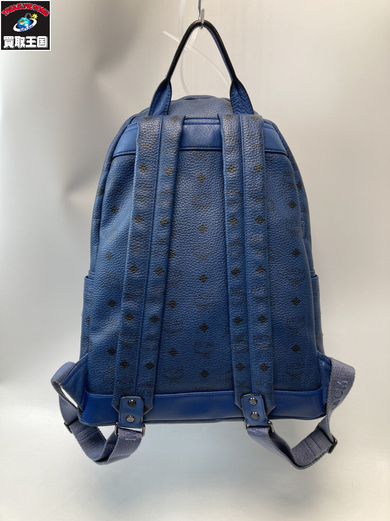 MCM スターク ヴィセトス スタッズバックパック ブルー