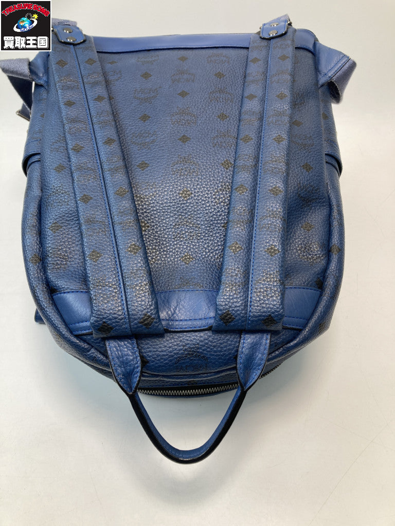 MCM スターク ヴィセトス スタッズバックパック ブルー