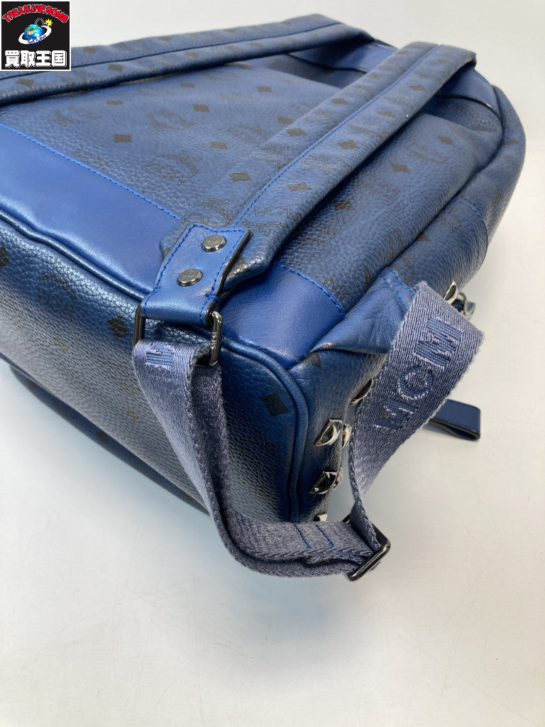 MCM スターク ヴィセトス スタッズバックパック ブルー