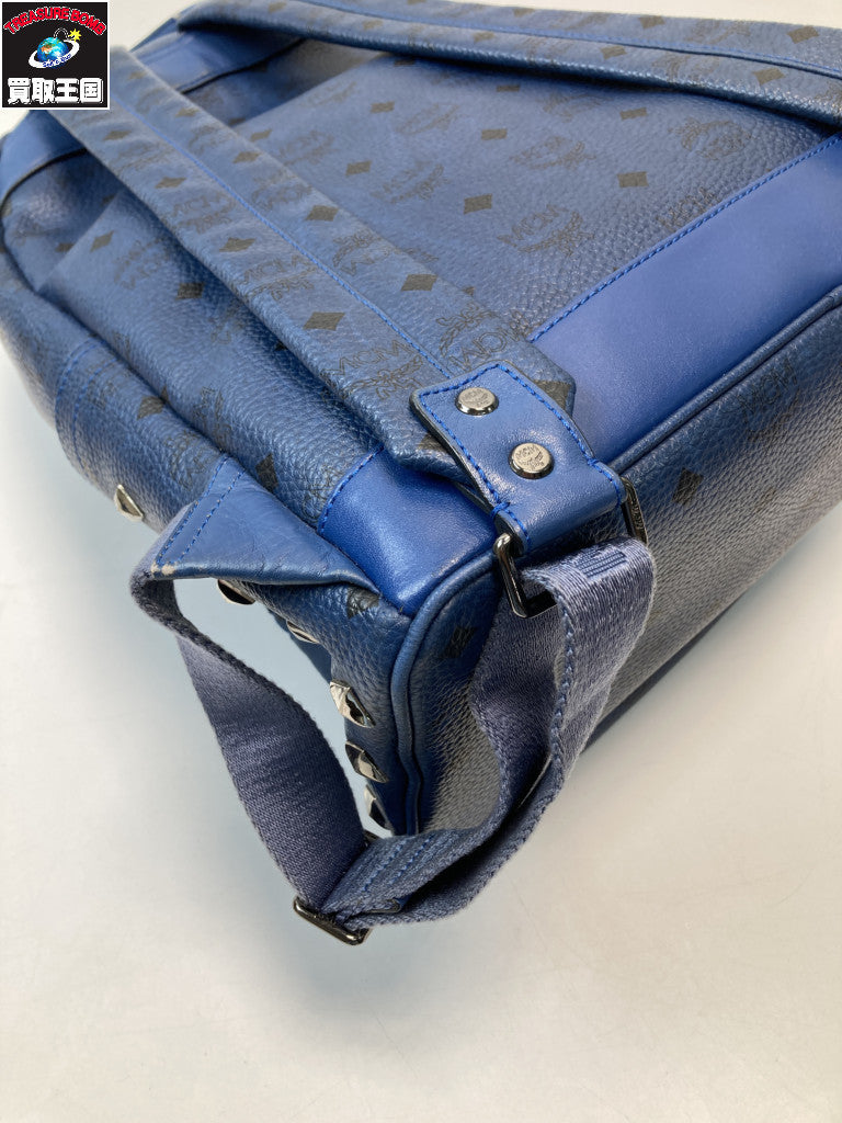 MCM スターク ヴィセトス スタッズバックパック ブルー