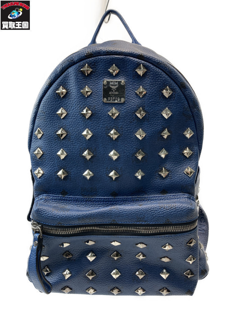 MCM スターク ヴィセトス スタッズバックパック ブルー