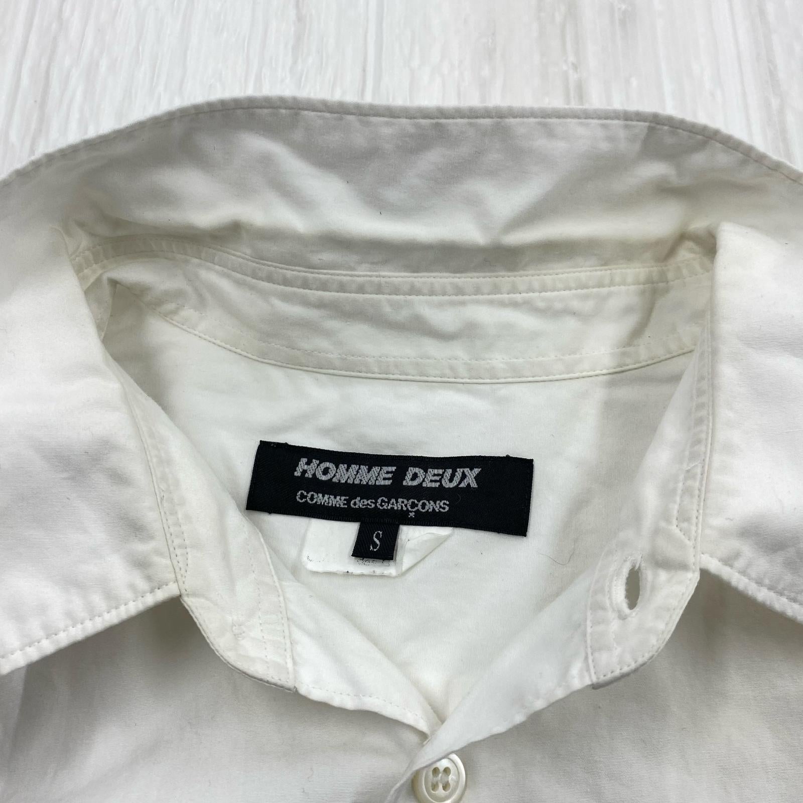 半袖シャツ HOMME DEUX 15SS 半袖シャツ S ホワイト