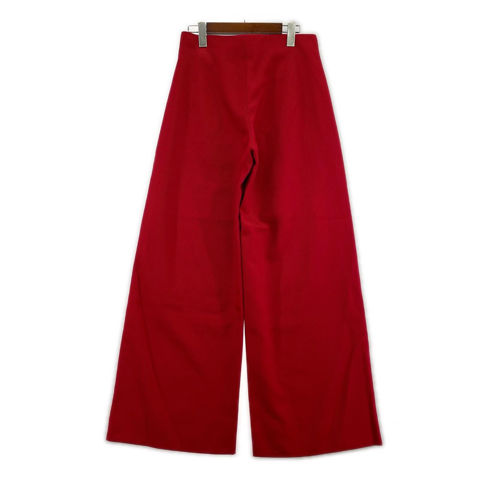 パンツ OVERCOAT ワイドパンツ RED 1 レッド