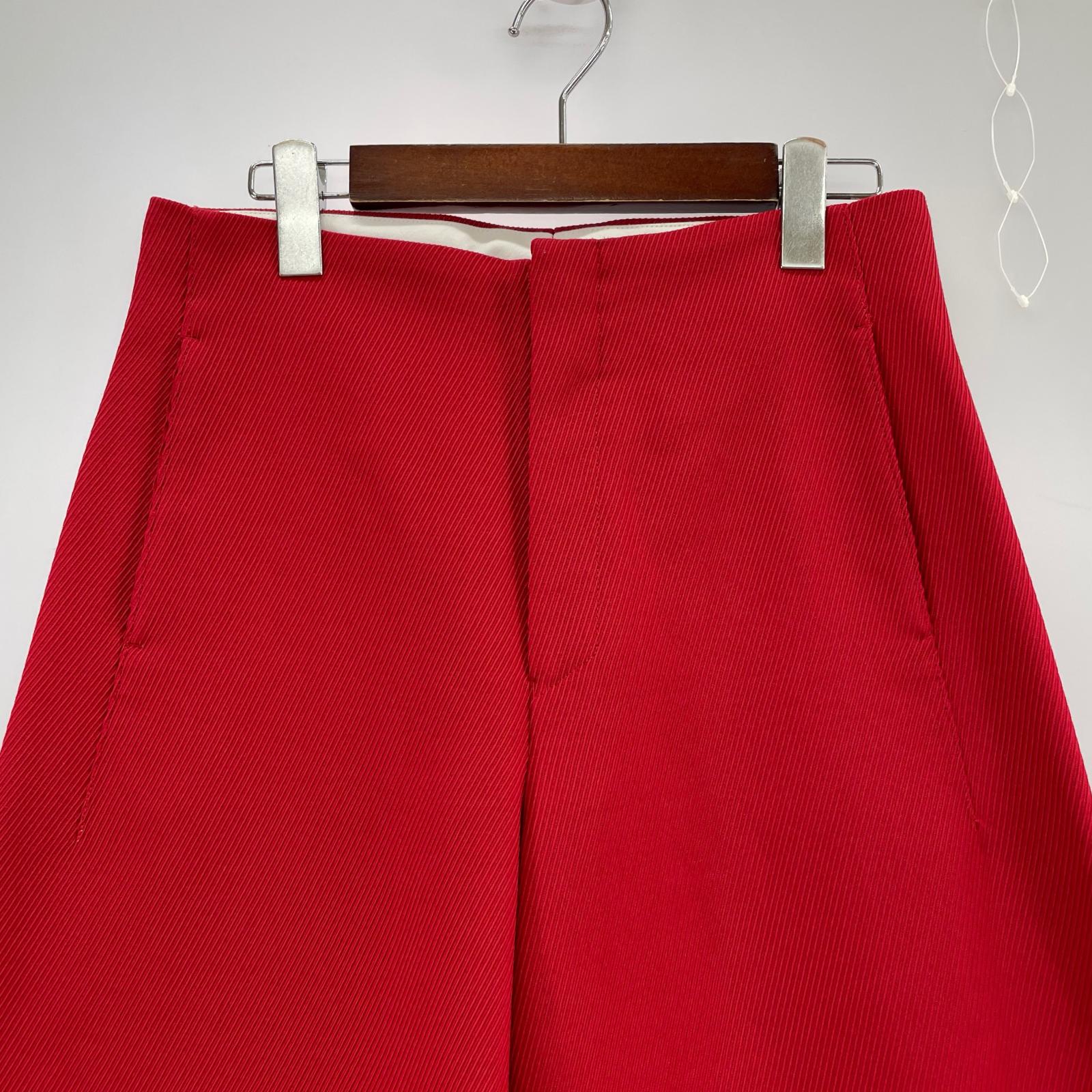 パンツ OVERCOAT ワイドパンツ RED 1 レッド