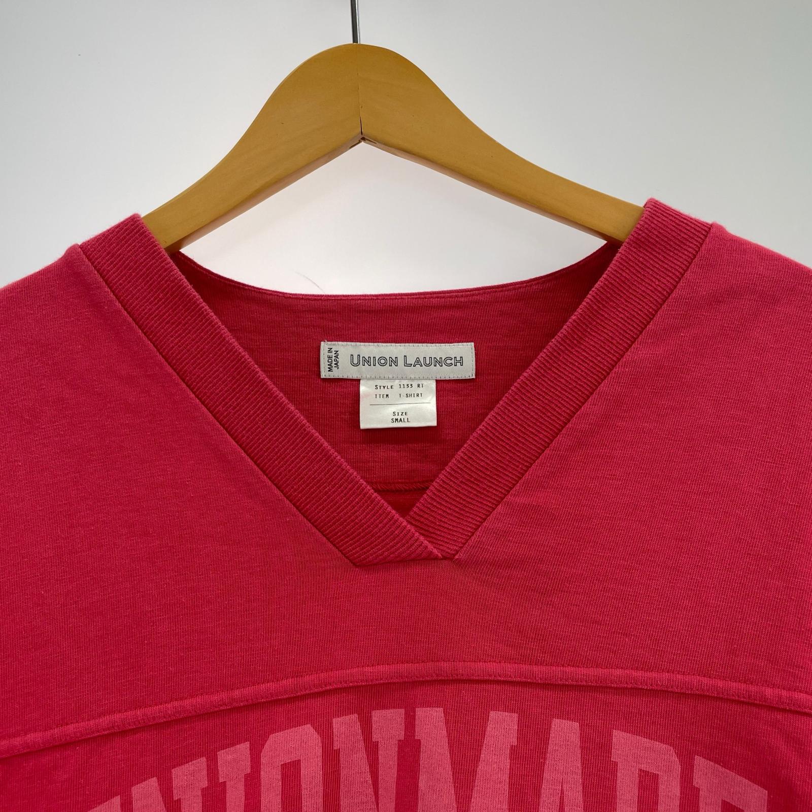 半袖Tシャツ UNIONMADE Vネックカットソー PNK S ピンク