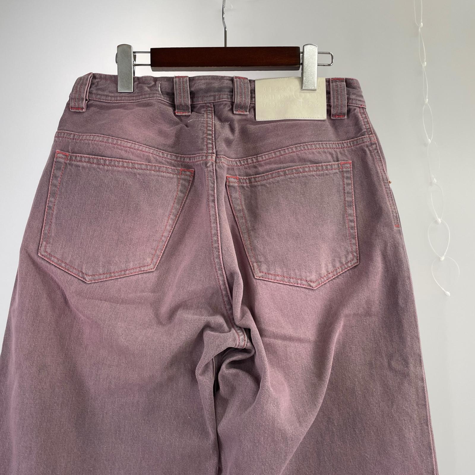 デニムパンツ ウォッシュドカラーデニムパンツ PUR (31) 26 ピンク