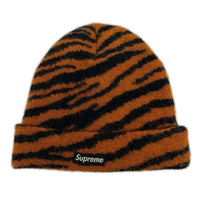 ニットキャップ 20FW Mohair Tiger Stripe ブラウン