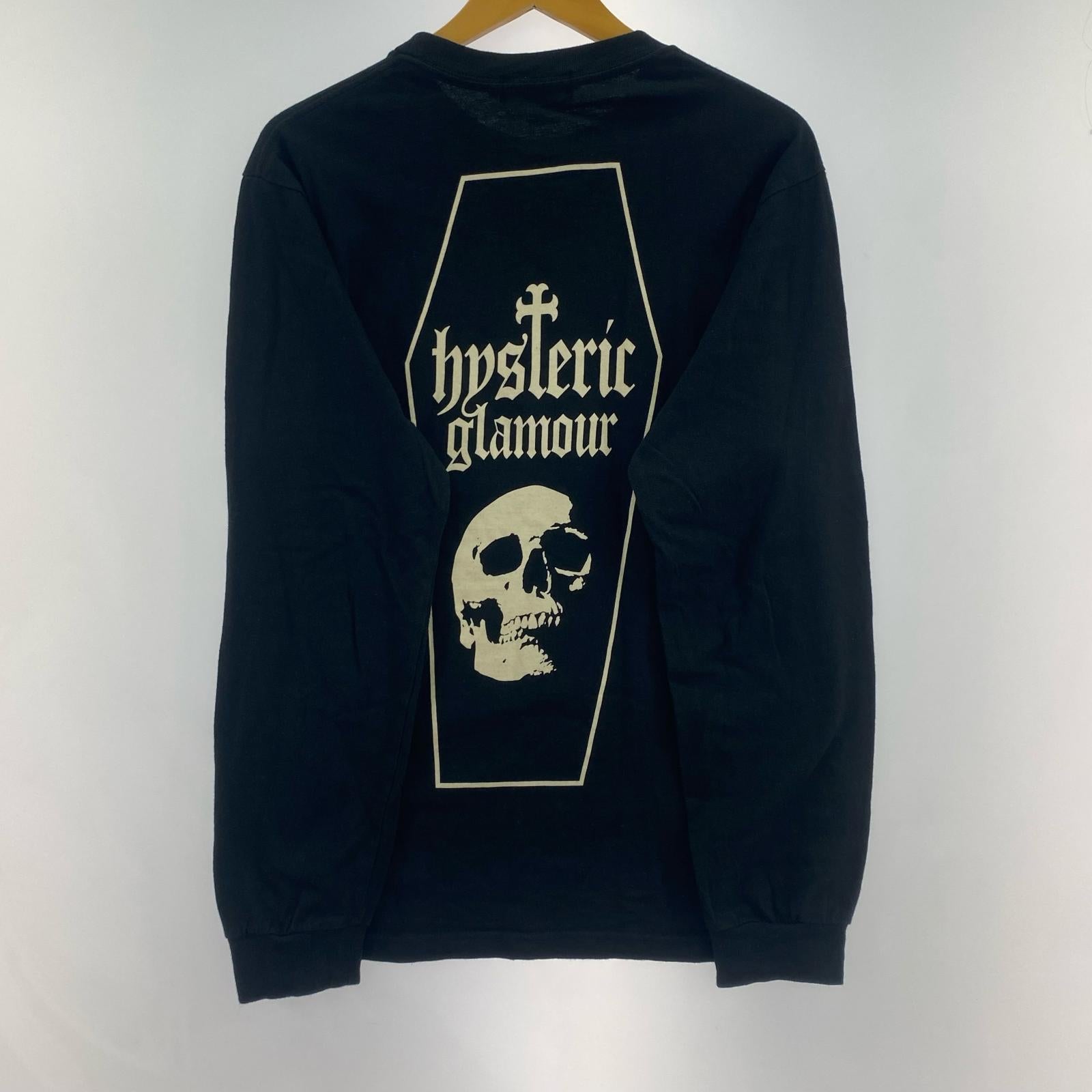 長袖Tシャツ SKULL COFFIN ブラック (S) S ブラック