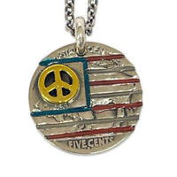 ネックレス USA コインネックレス シルバー