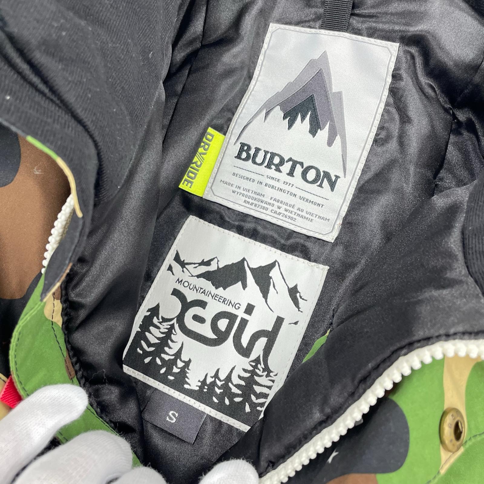 ジャケット ×Burton 迷彩 S S