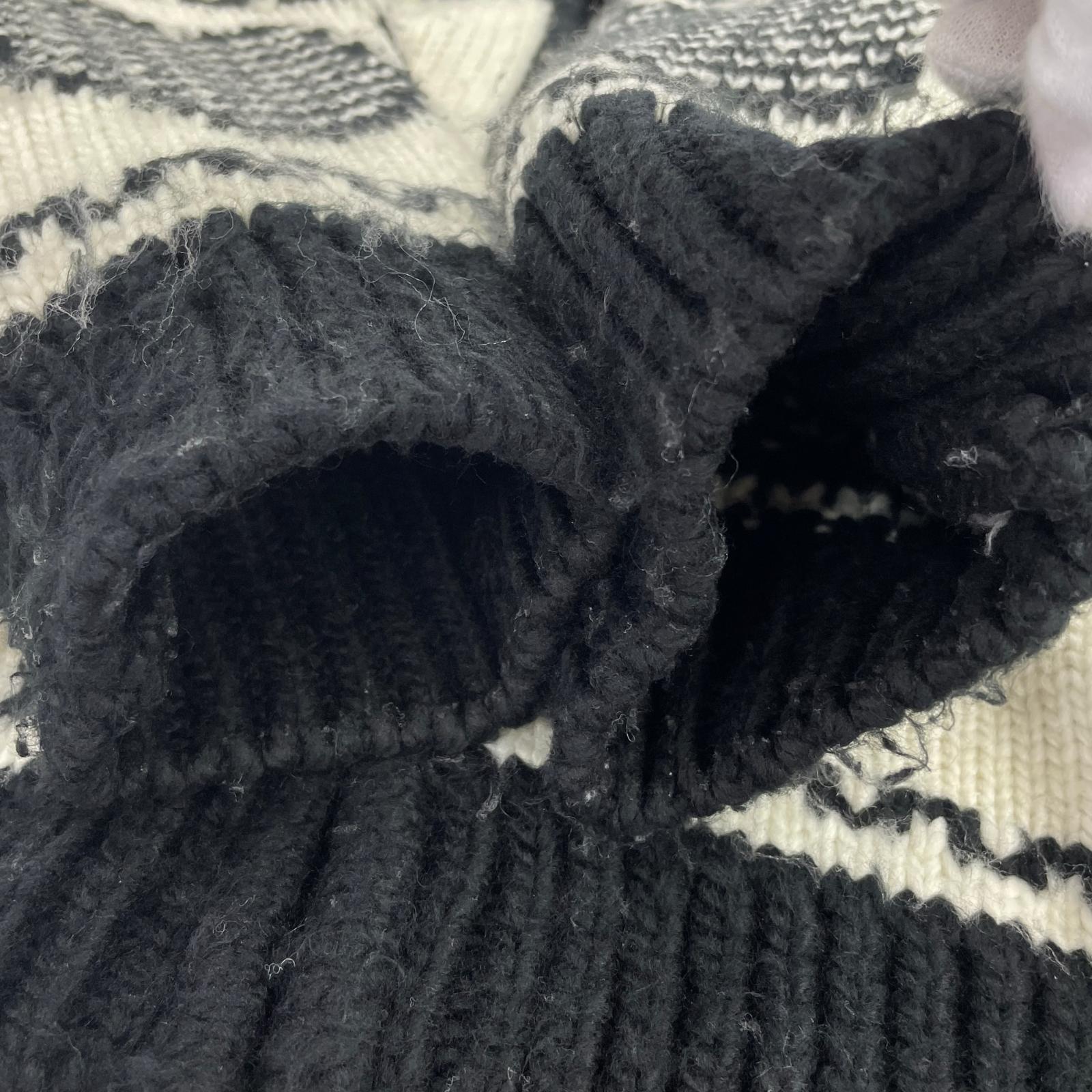 ジャケット ニット LOGO PATTEN NORDIC CARDIGAN
