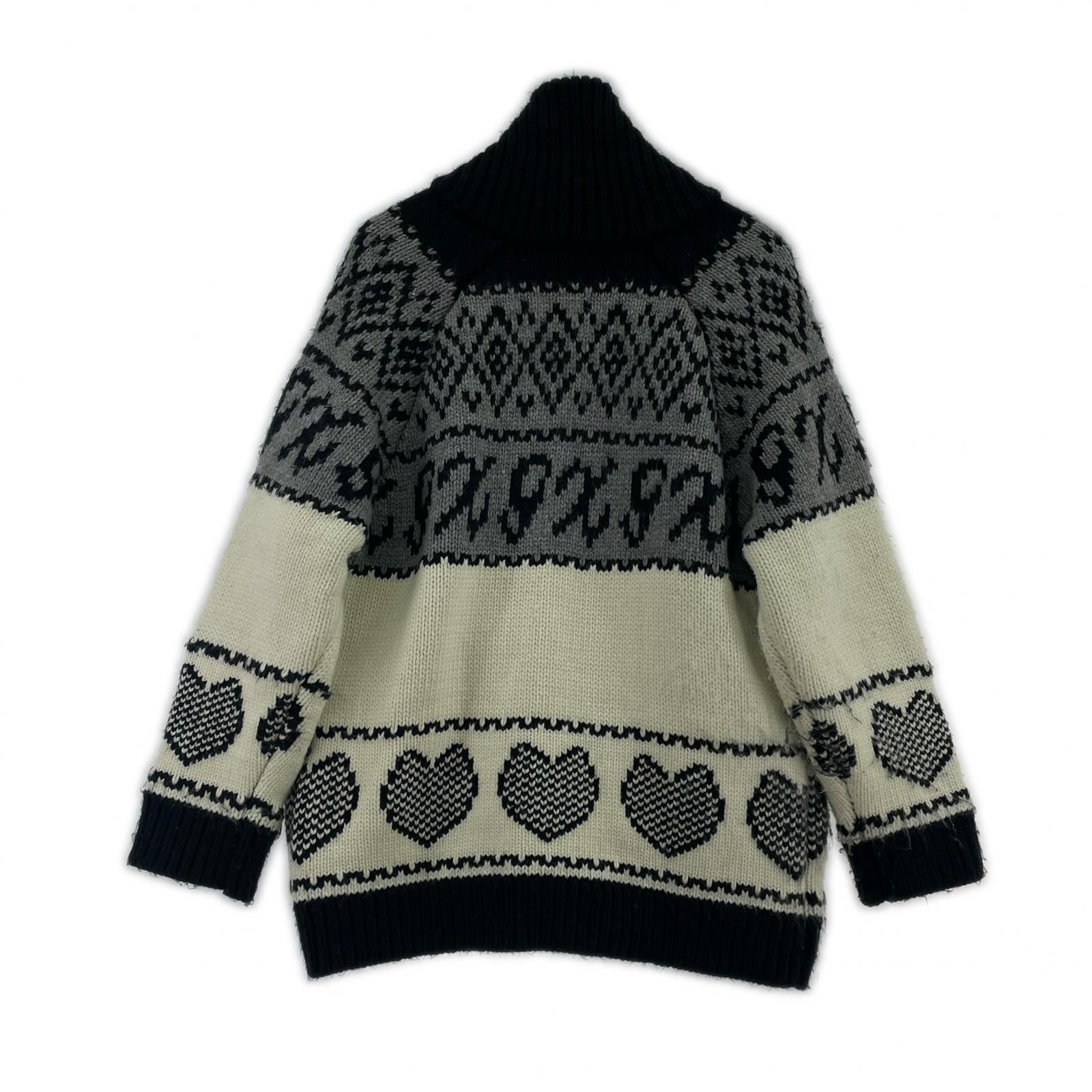 ジャケット ニット LOGO PATTEN NORDIC CARDIGAN