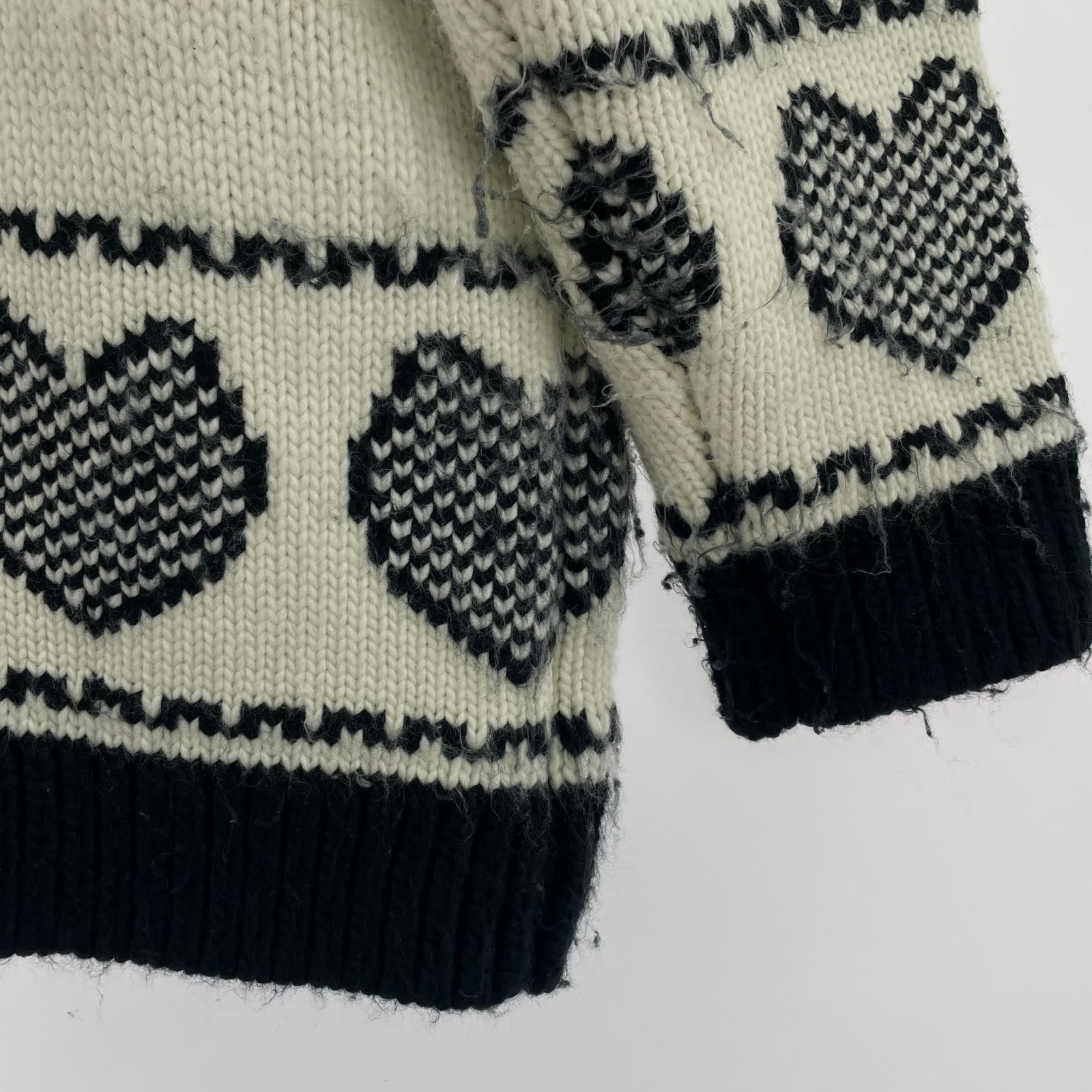 ジャケット ニット LOGO PATTEN NORDIC CARDIGAN