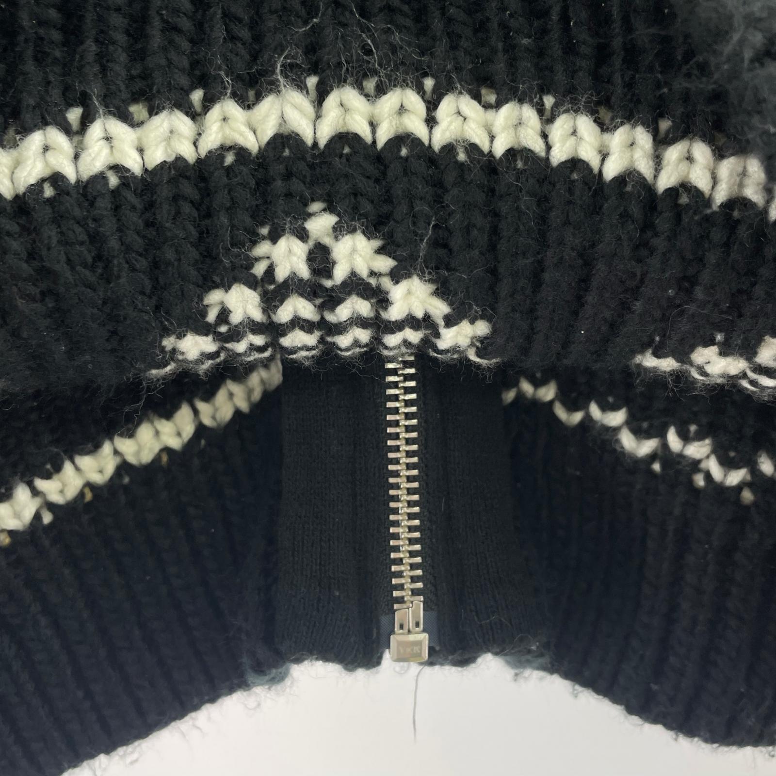 ジャケット ニット LOGO PATTEN NORDIC CARDIGAN