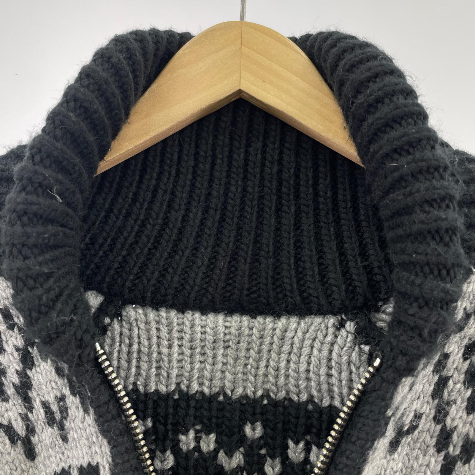 ジャケット ニット LOGO PATTEN NORDIC CARDIGAN