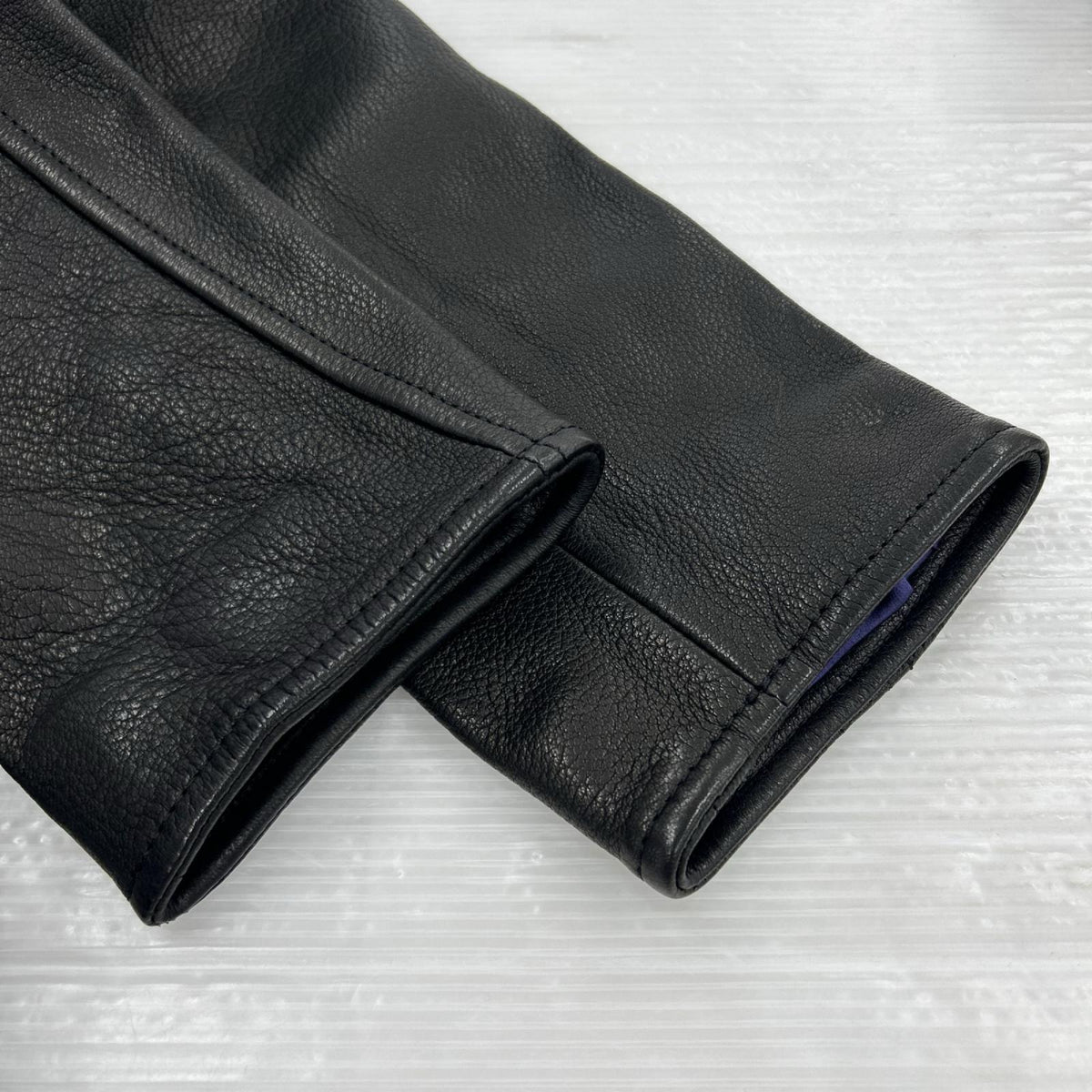 レザージャケット thank you robin アランジャケット ディアスキン 3 BLK ブラック