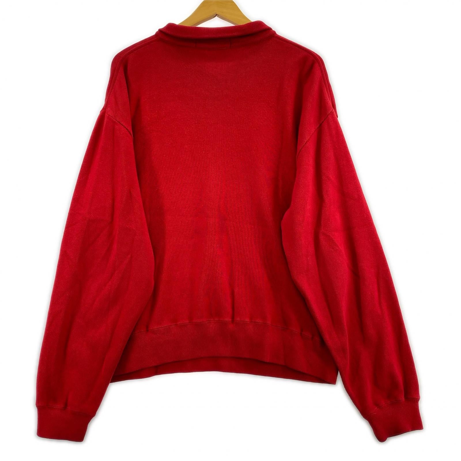 長袖Tシャツ POLO SPORT/ハーフジップ/L/RED L レッド