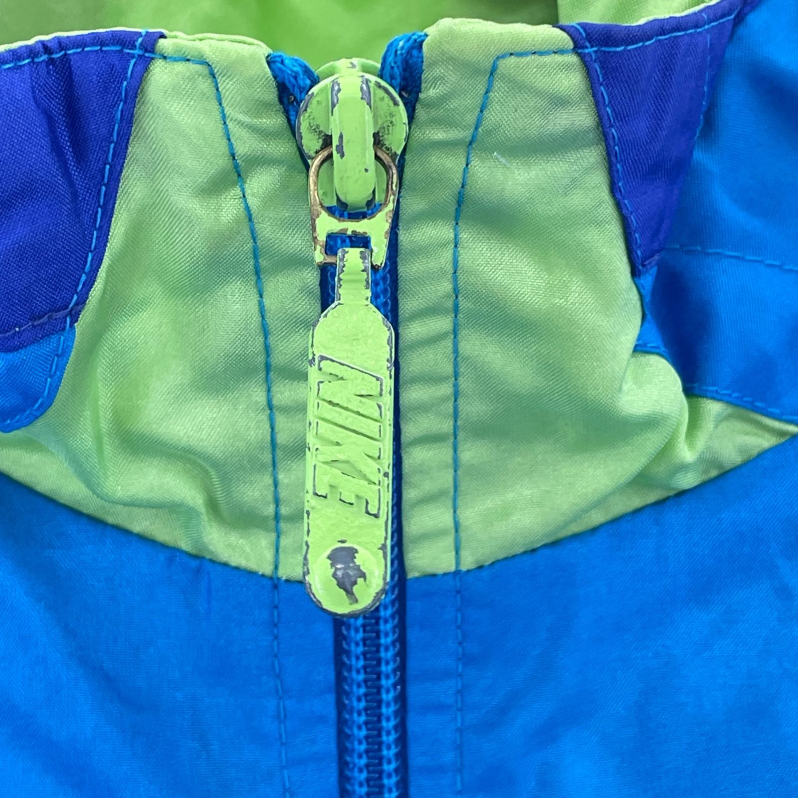 ジャケット 90s 銀タグ ナイロンジャケット BLU M M ブルー