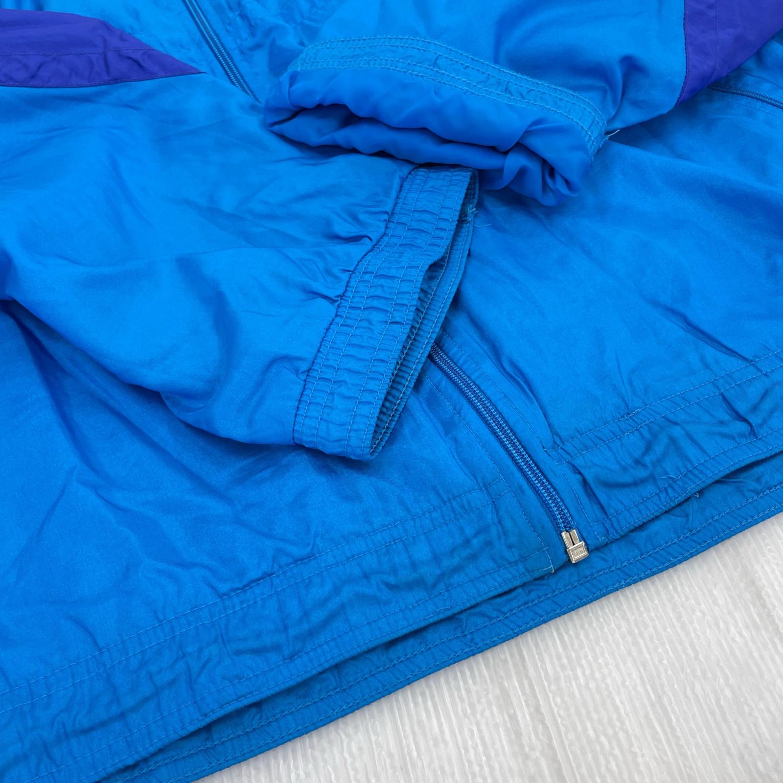 ジャケット 90s 銀タグ ナイロンジャケット BLU M M ブルー