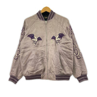 ブルゾン 絡繰魂 リバーシブルスカジャン PPL/BLK M M