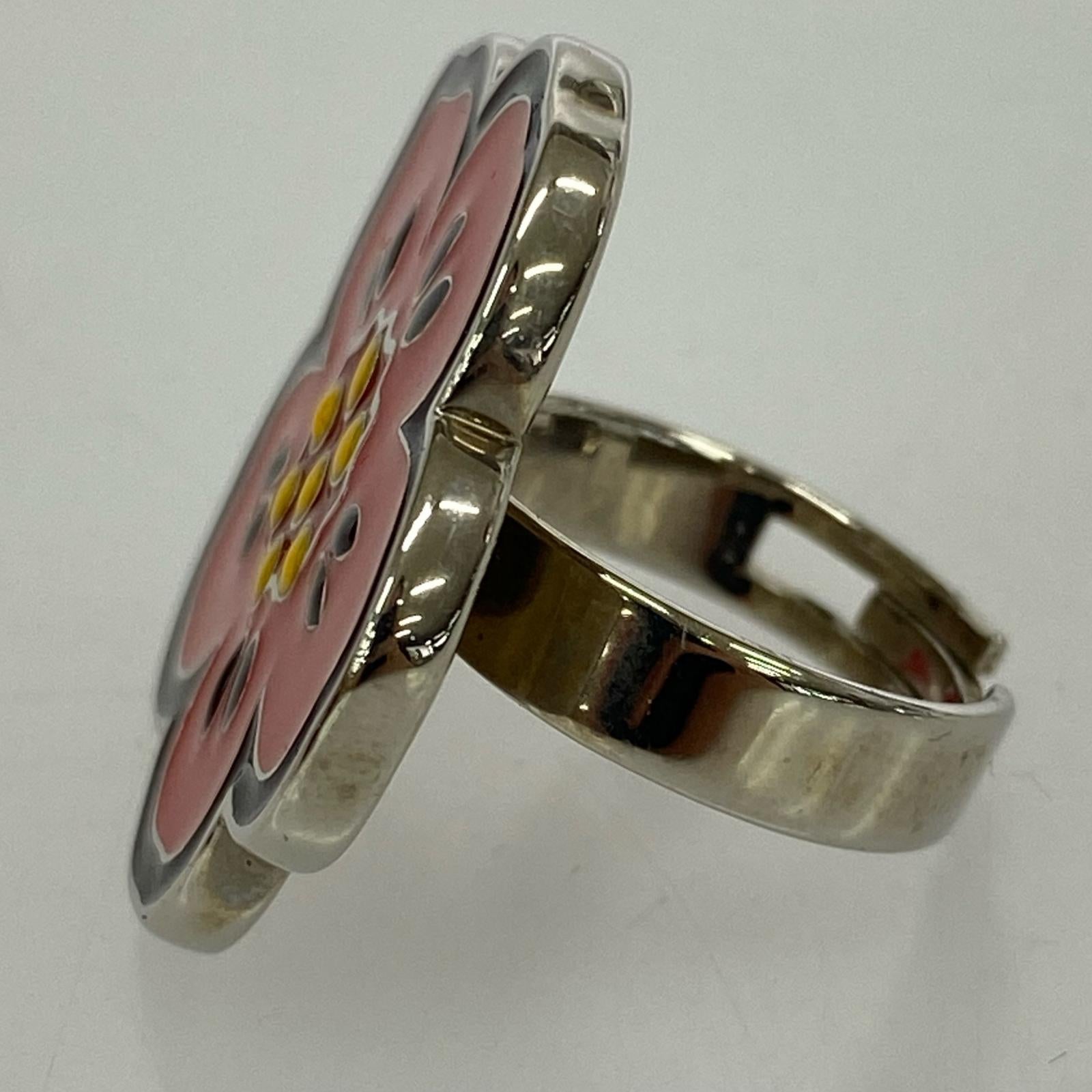 リング・指輪 KENZO Crest Boke Flower Ring フラワーリング #12 レッド