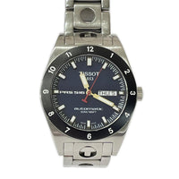 腕時計 TISSOT PRS516 デイデイト 裏スケ 自動巻 ネイビー