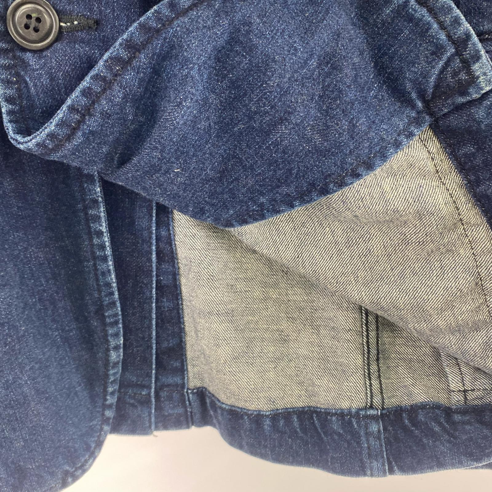 テーラードジャケット HOMME PLUS デニムテーラードジャケット S