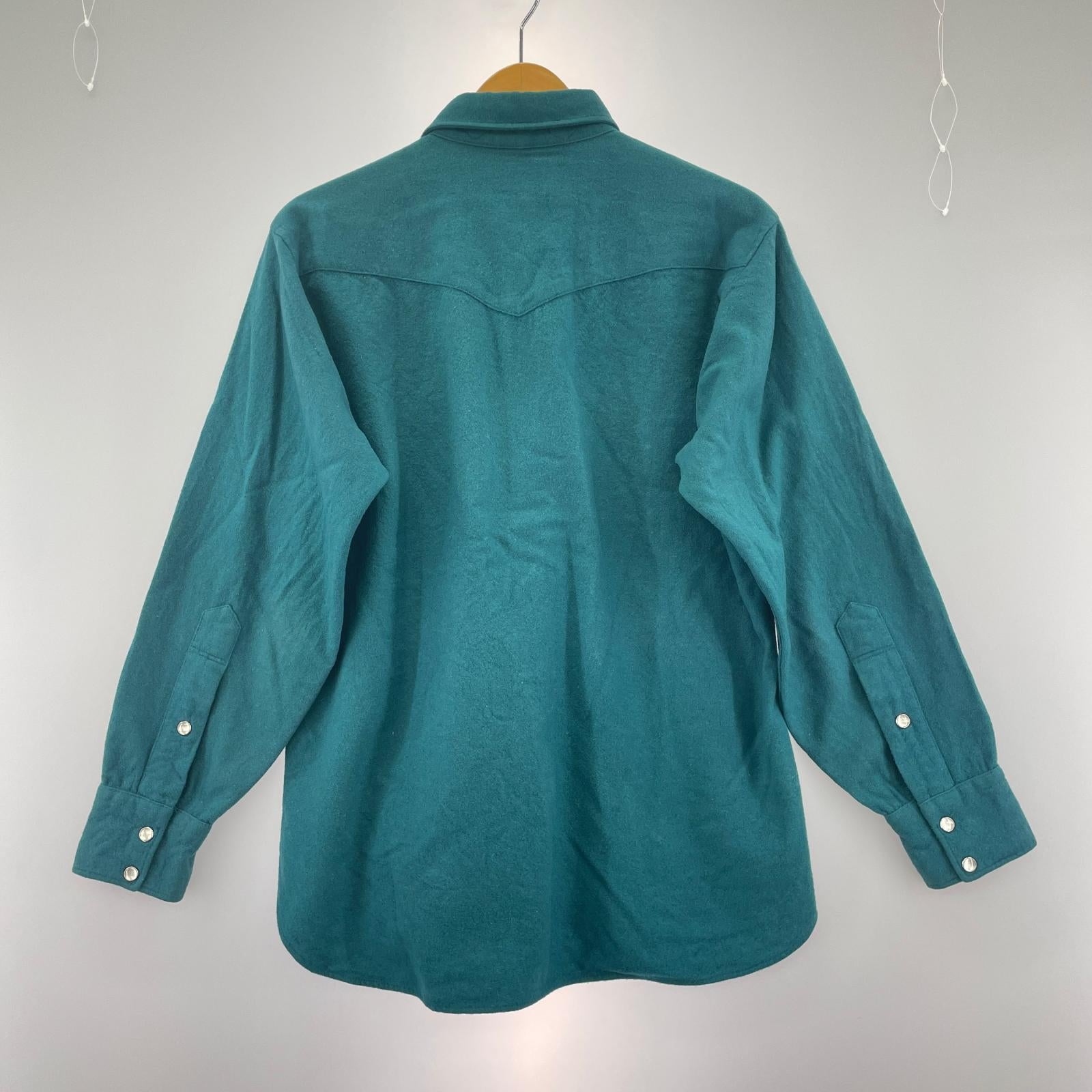 長袖シャツ 70s PENDLETON 米国製 緑 L L グリーン