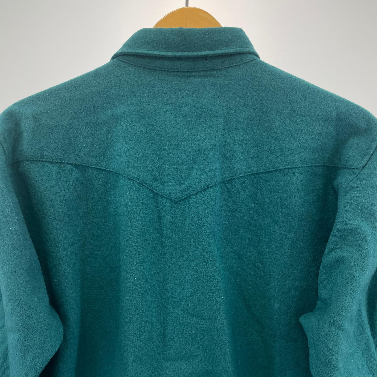 長袖シャツ 70s PENDLETON 米国製 緑 L L グリーン