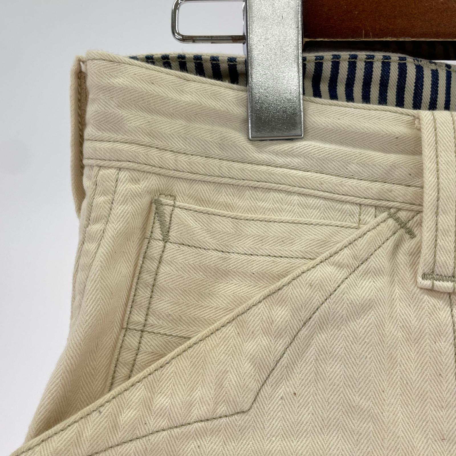 パンツ ヘリンボーン シンチバック W30 28