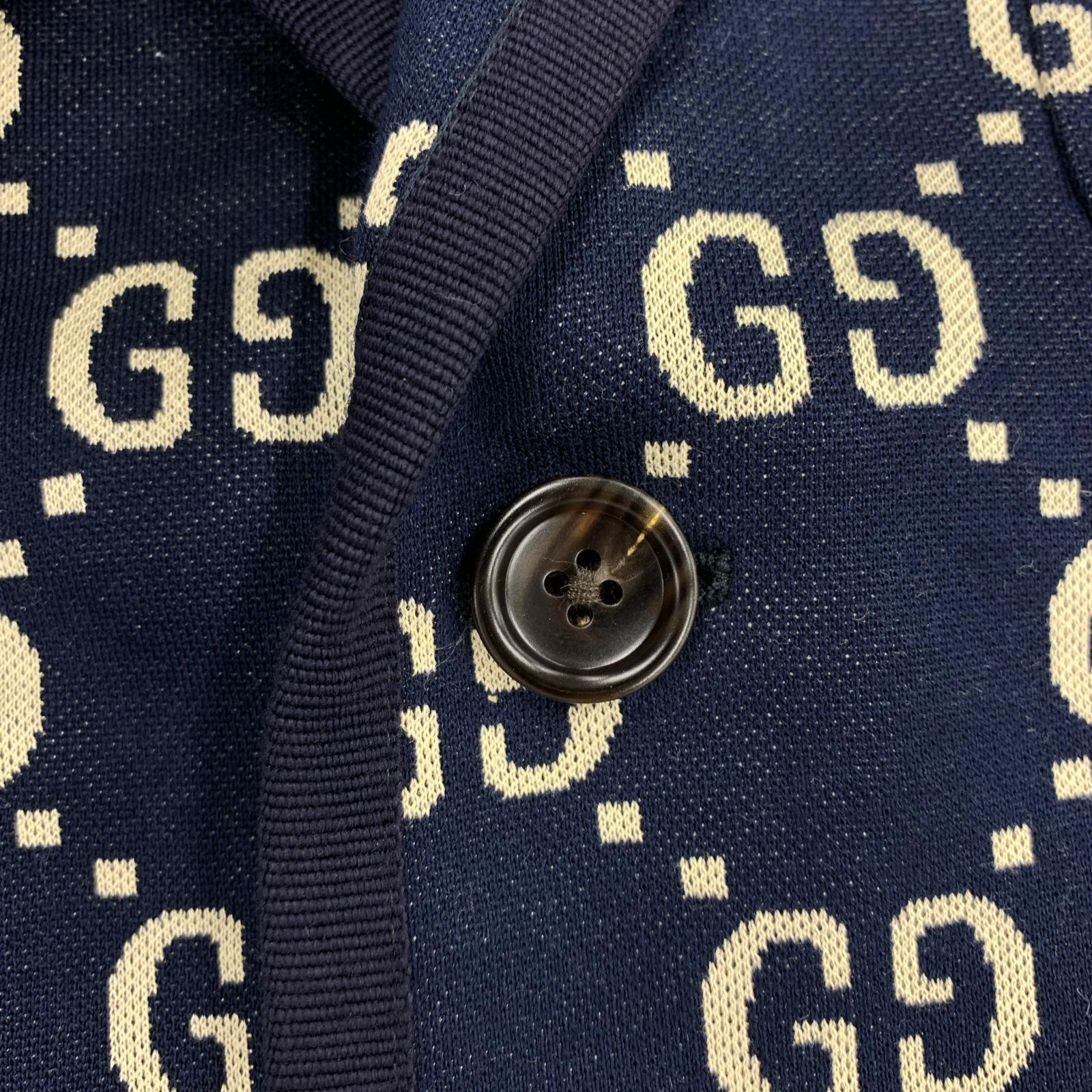 18AW GG Jacquard Jacket 50 ネイビー