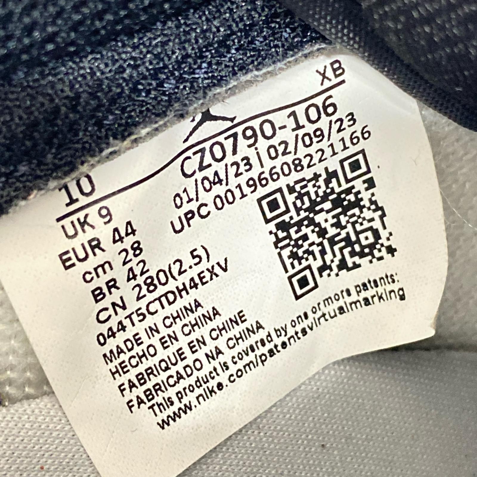 スニーカー AIR JORDAN 1 RETRO LOW OG/28/CZ0790-106 28cm (US10 UK9 1/2 EU46) ブラック