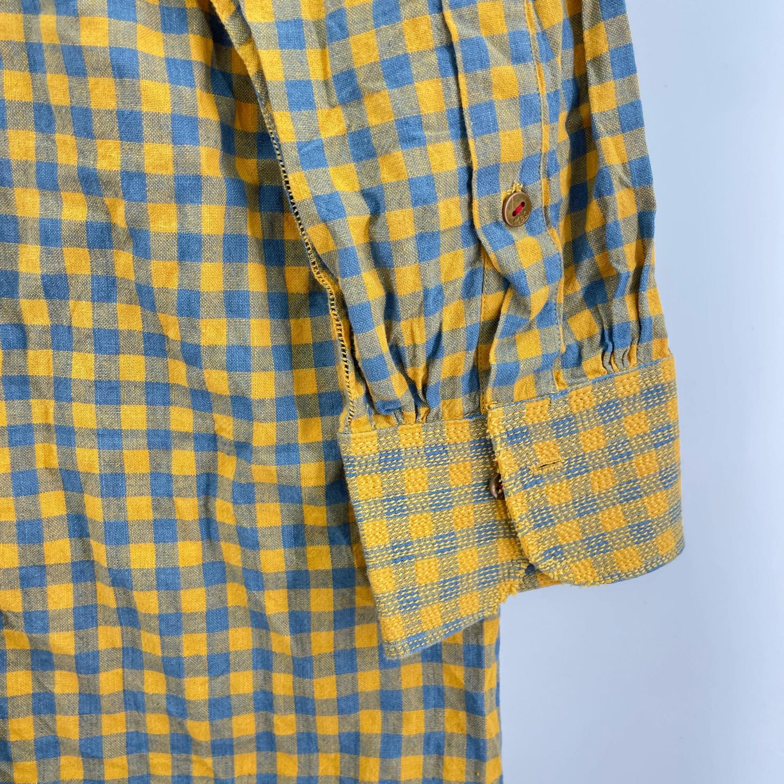 長袖シャツ GUPTA KHADI COTTON CHECK 2 イエロー 2 イエロー