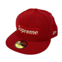 キャップ ×NEW ERA 59FIFTY $1M Metallic Box Logo レッド