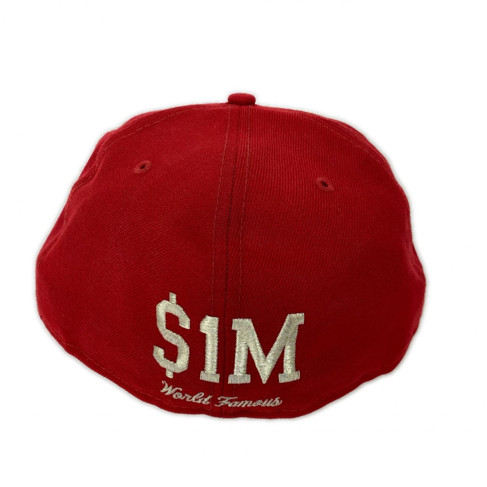 キャップ ×NEW ERA 59FIFTY $1M Metallic Box Logo レッド