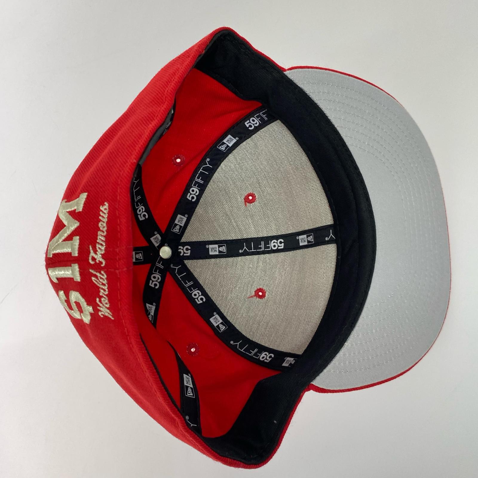 キャップ ×NEW ERA 59FIFTY $1M Metallic Box Logo レッド