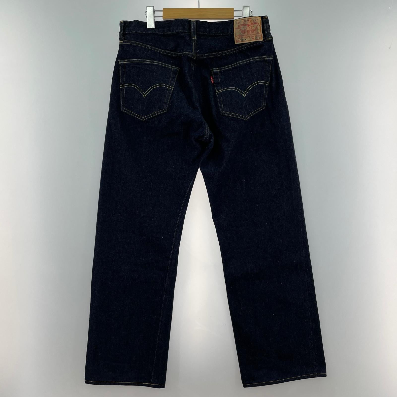 デニムパンツ 501 XX 復刻 W32 50155-0080 32 ネイビー