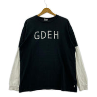 長袖Tシャツ 00s GOODENOUGH GDEHロゴ 切替し L/S TEE L ブラック