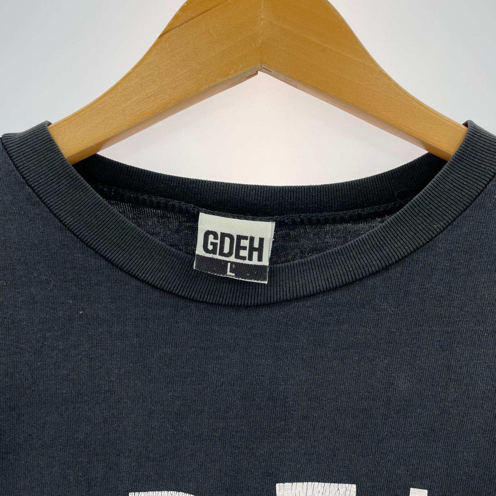 長袖Tシャツ 00s GOODENOUGH GDEHロゴ 切替し L/S TEE L ブラック