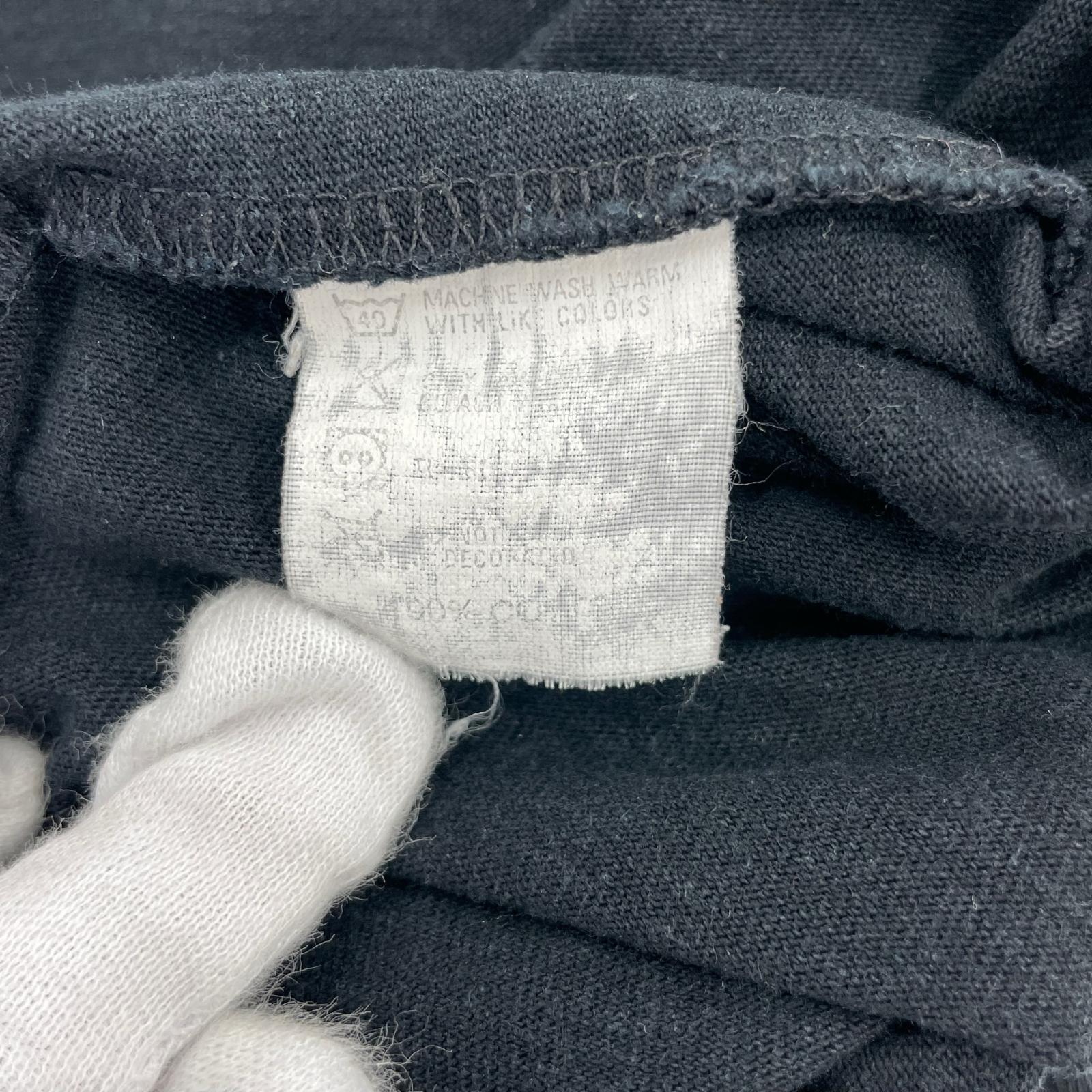 長袖Tシャツ 00s GOODENOUGH GDEHロゴ 切替し L/S TEE L ブラック