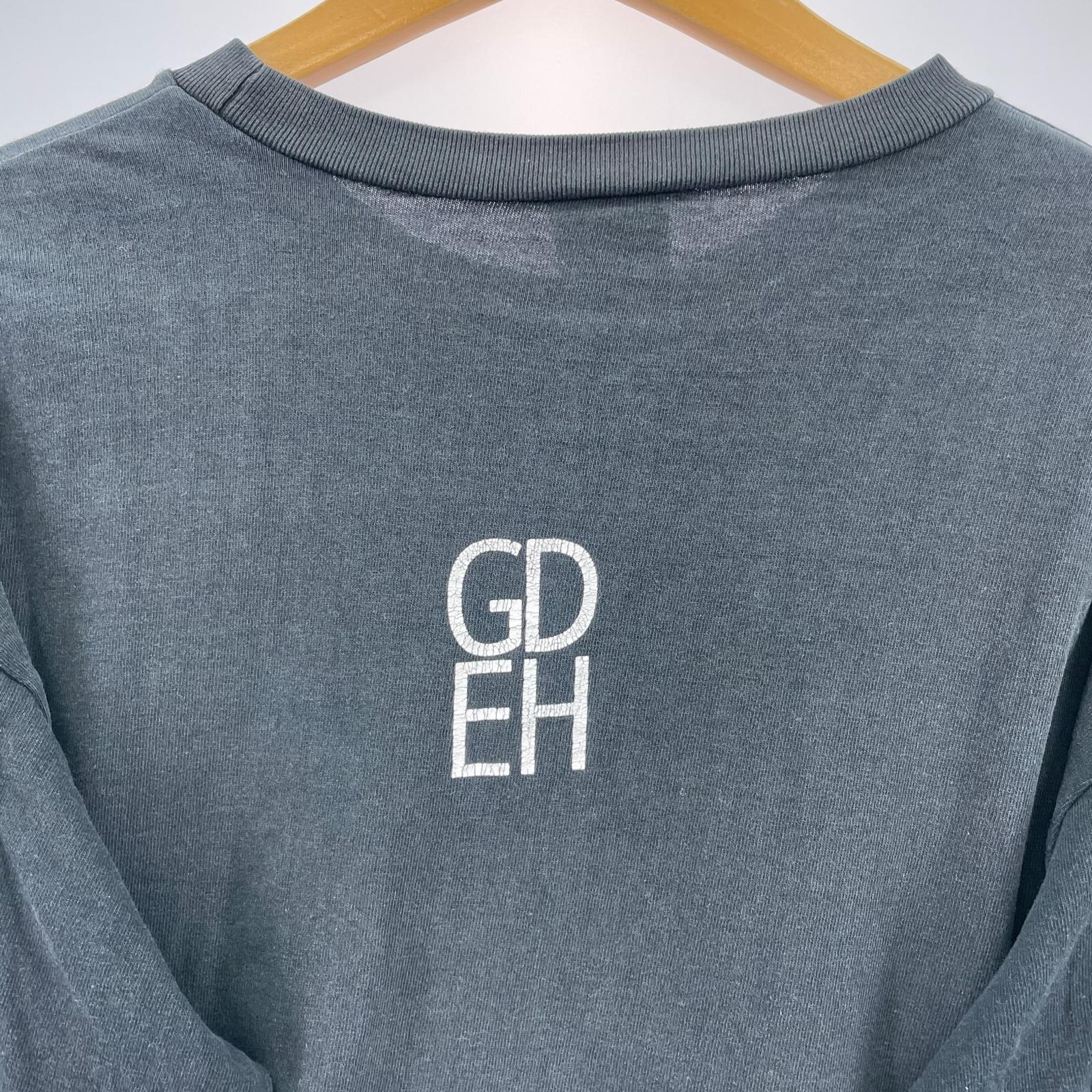 長袖Tシャツ 00s GOODENOUGH GDEHロゴ 切替し L/S TEE L ブラック