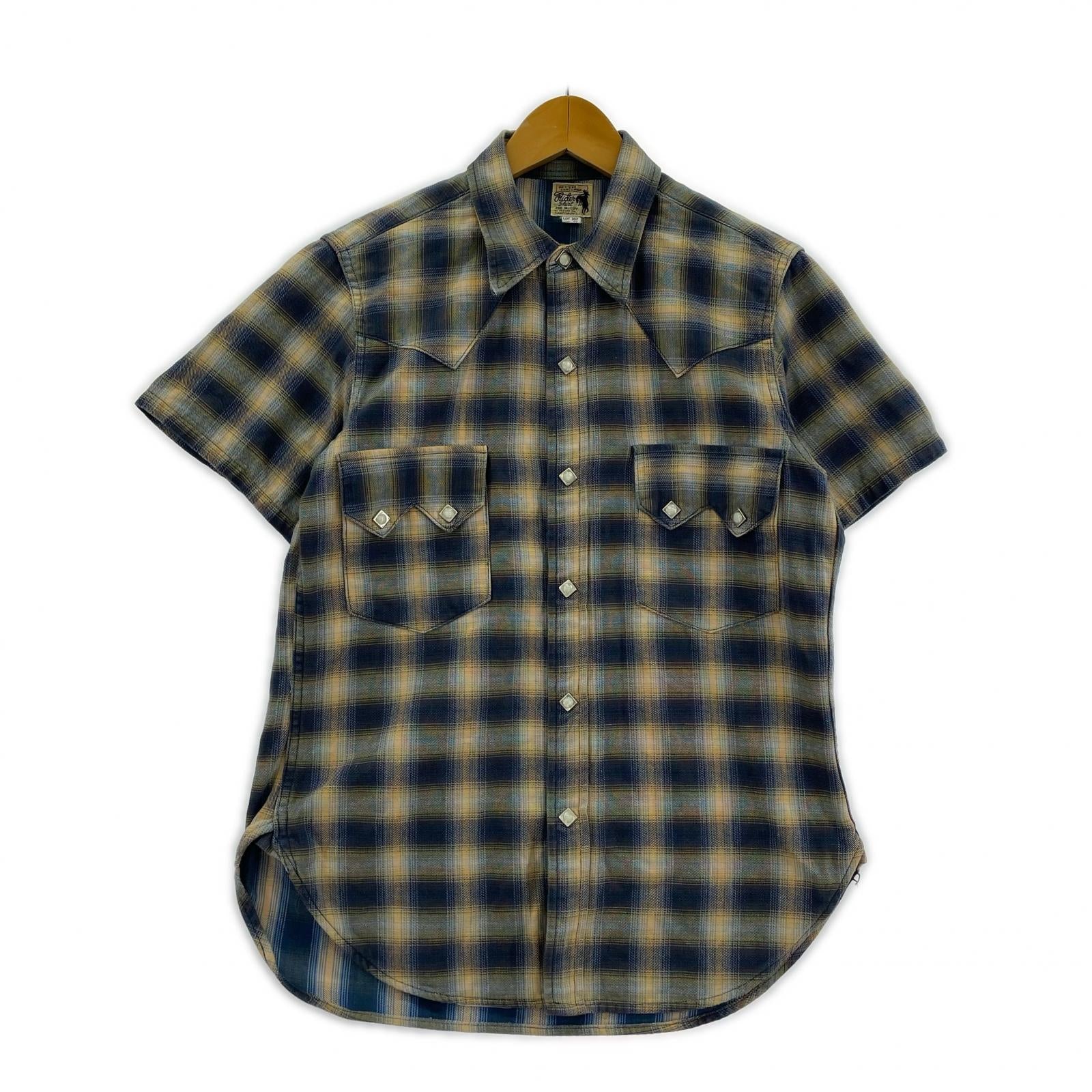 半袖シャツ S/S チェック ウエスタンシャツ SIZE:14