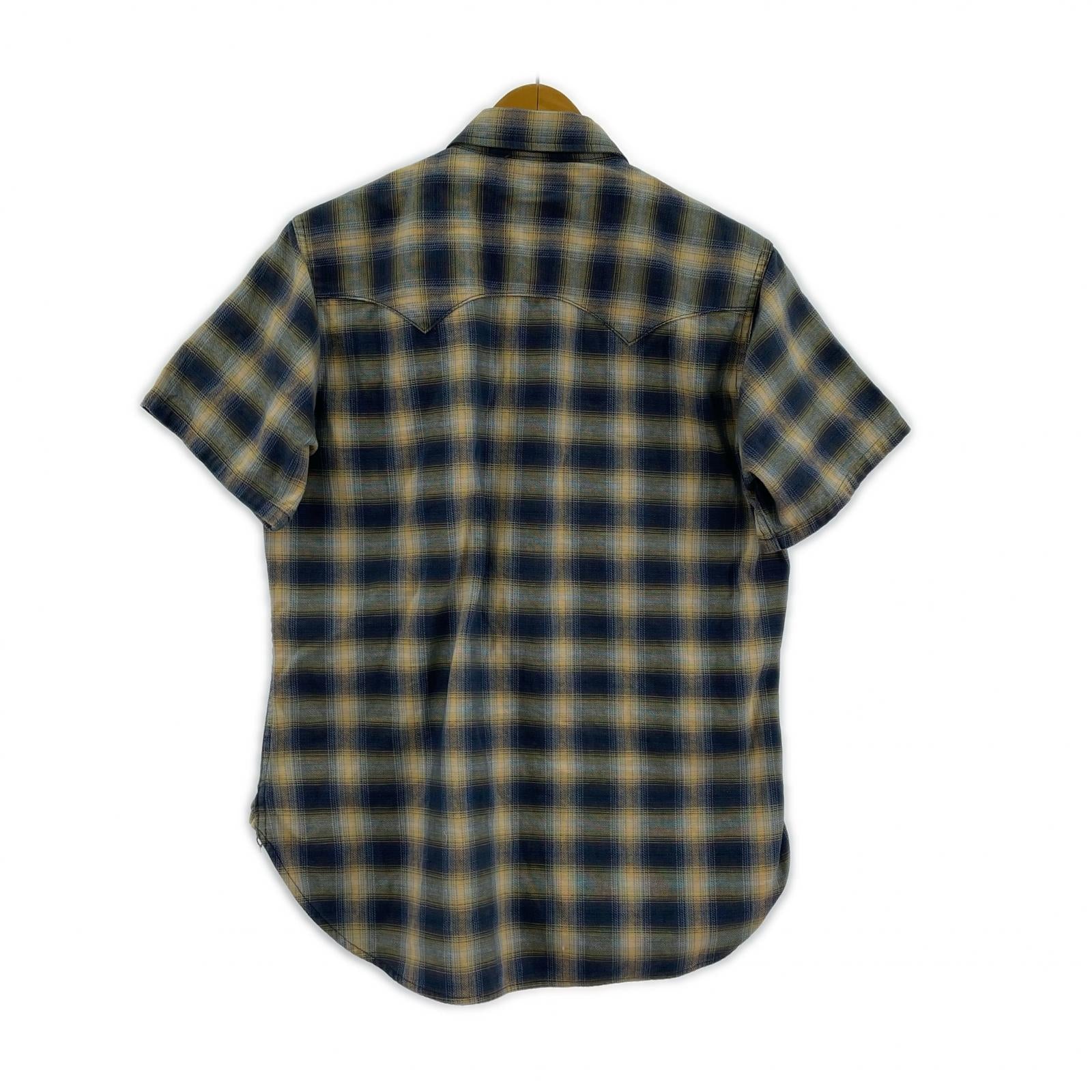 半袖シャツ S/S チェック ウエスタンシャツ SIZE:14