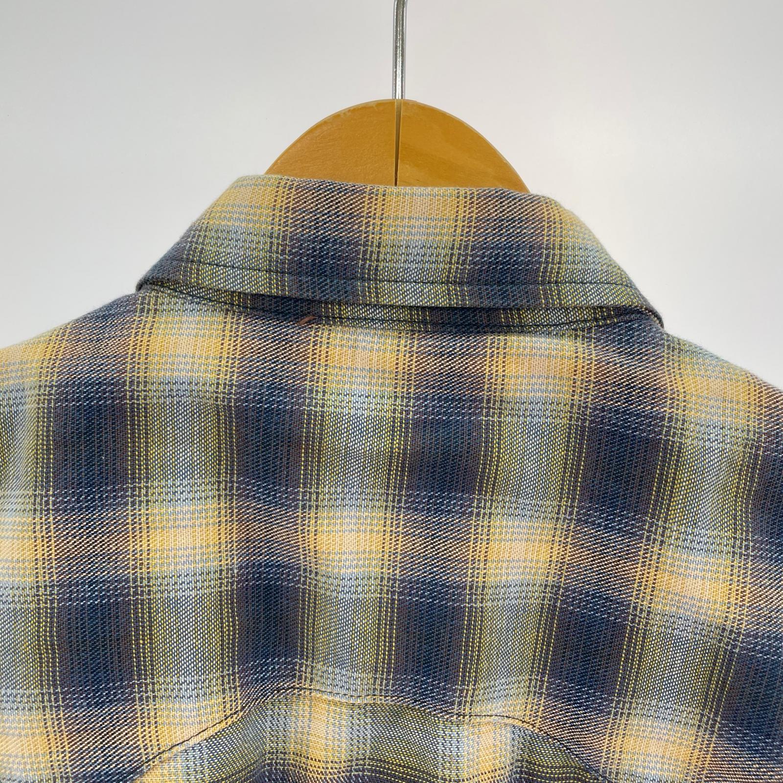 半袖シャツ S/S チェック ウエスタンシャツ SIZE:14