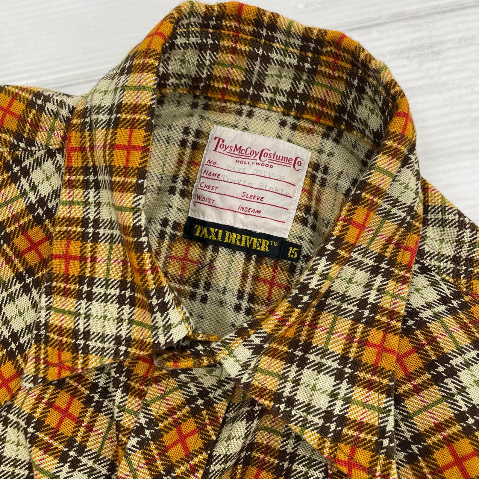 長袖シャツ TAXI DRIVER PRINTED COTTON CHECK SHIRT